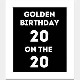 Golden birthday 20 Posters and Art